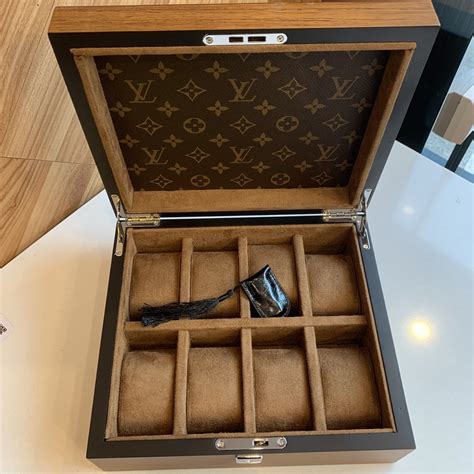 louis vuitton watch case for sale|louis vuitton watch box.